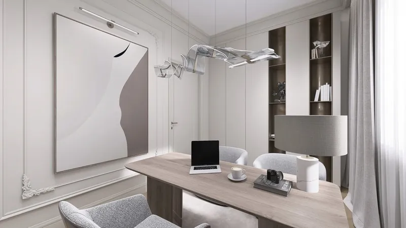 Pariser Wohnung, Arbeitszimmer, zweite Ansicht