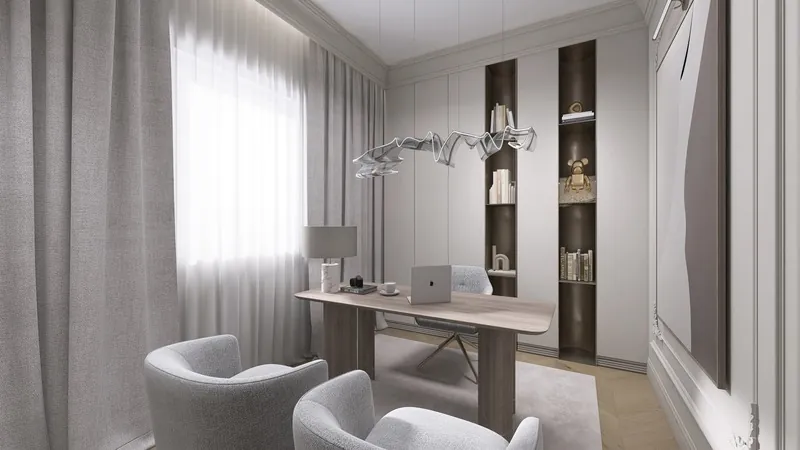 Pariser Wohnung, Arbeitszimmer